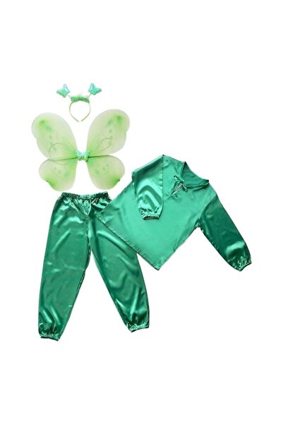 OEM Set costum de joacă pentru copii, Fluture Verde cu aripi,3-4 ani, 98-106cm