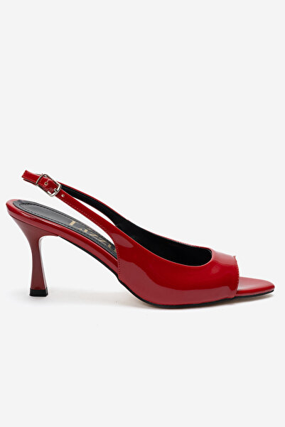 Lizzu Women's Pointed Toe Open Medium Size 8 cm Heeled Shoes Nicola