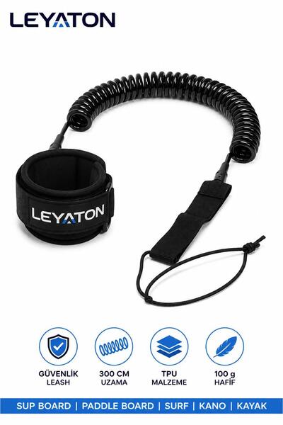 Leyaton Paddle Board Güvenlik Bilekliği (Coiled Leash)