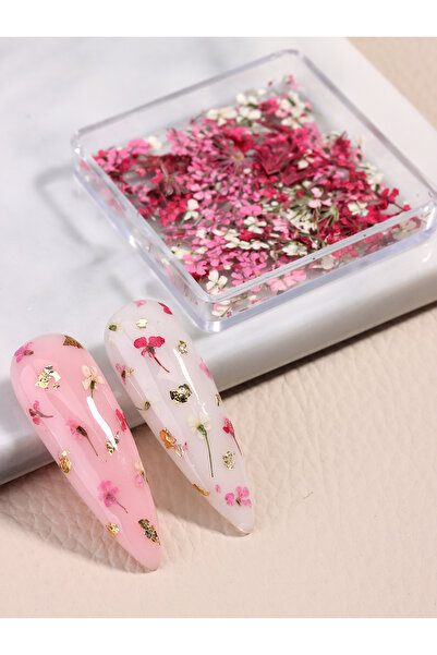 Choice3 1pcs-FF-02 Mixed Colorful Natural Flowers Nail Art Charms Klein Blue ...