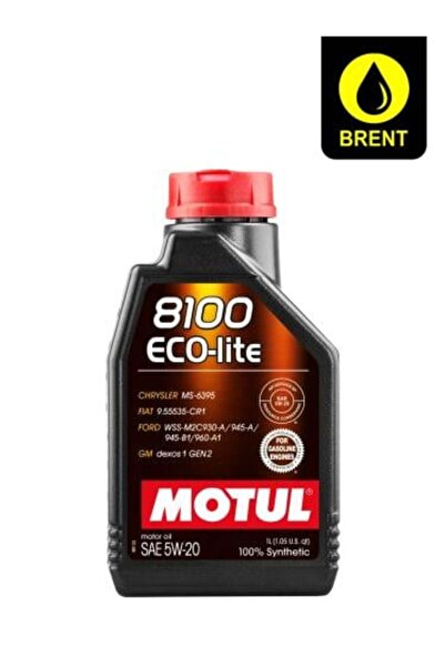 Motul 8100 ECO-LITE 5W-20 Engine Oil 1L 100% Synthetic API SP / ILSAC GF-6A F...
