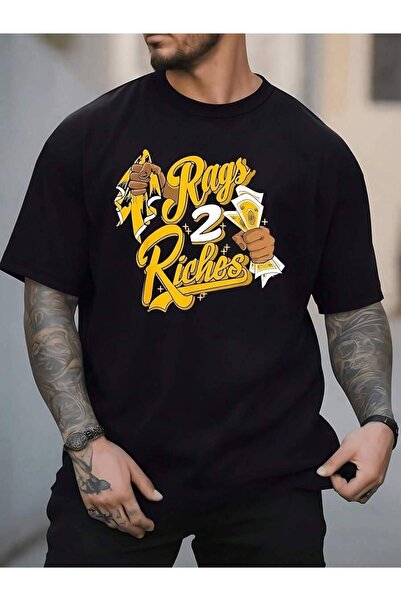 45 BPM Casual Short-Sleeve Graphic T-Shirt Men Featuring A Stylish Streetwear...