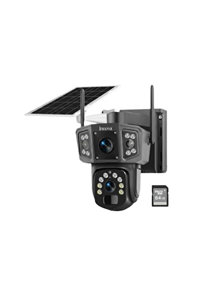 Homegenius Cameră de supraveghere solară duală INNOVA WIFI, 6MP, Full HD, PTZ...