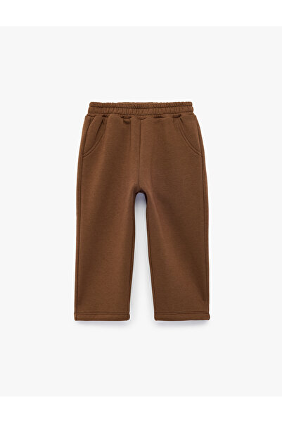 Koton Elastic Waistband, Drawstring Pockets, Jogger Sweatpants