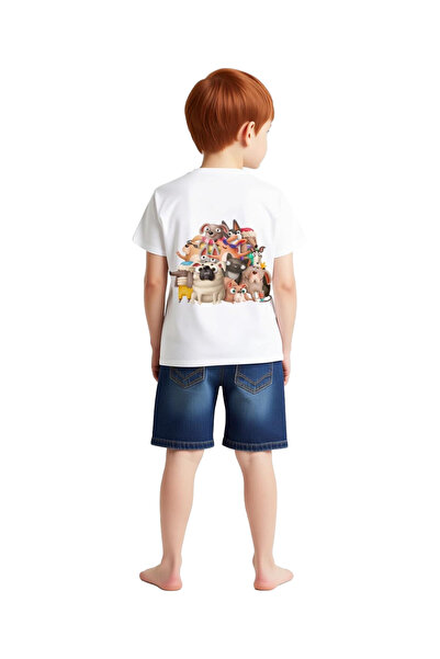 PayBuy Children's Cute Animal Characters Printed Short Sleeve T-Shirt Festive...