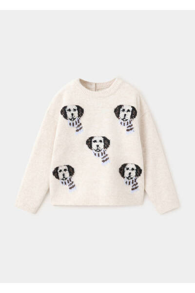 MANGO Baby Köpek desenli kazak