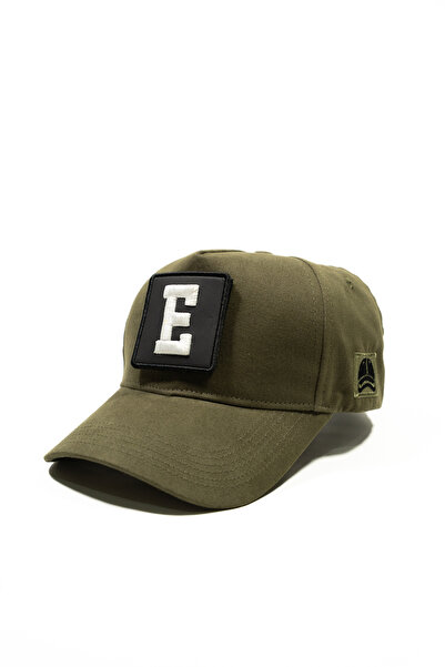all hats قبعة قابلة للتغيير مع تفاصيل رقعة حرف E |   قبعة بيسبول بدون شبكة عل...
