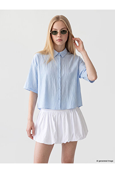 LC Waikiki Striped Loose-Fit Women's Shirt for Style Enthusiasts from Uzg Store