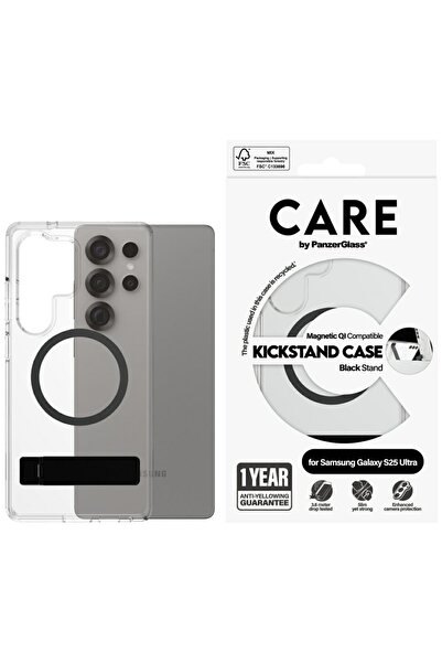 CARE by PanzerGlass® CARE by PanzerGlass Θήκη QI με Μαύρη Βάση Στήριξης για S...