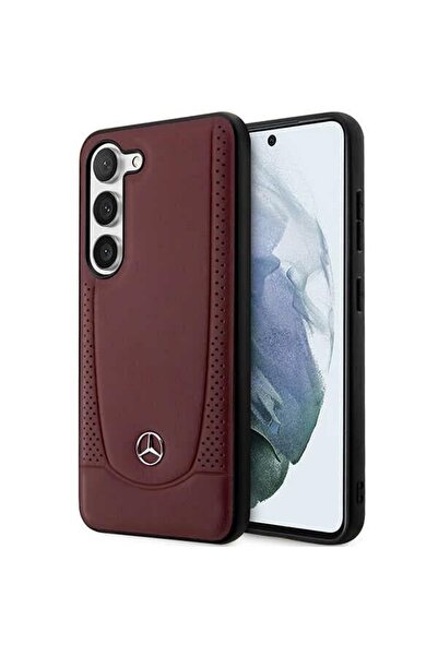 MERCEDES MEHCS23MARMRE Samsung S23+ S916 κόκκινη σκληρή δερμάτινη θήκη Urban ...
