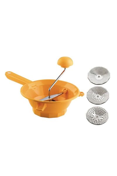 Perfect Home Dispozitiv din plastic pentru pasat pește și roșii cu 3 insertur...