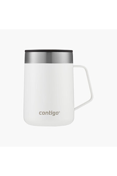Contigo زجاجة ماء من الفولاذ المقاوم للصدأ بتصميم بسيط مع فوهة منزلقة وتصميم ...