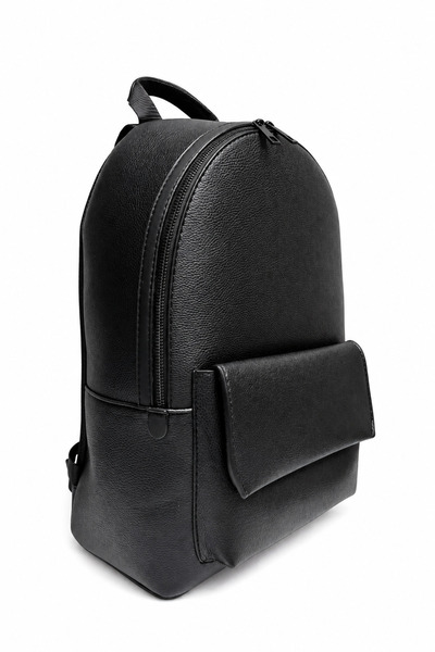 Fidella Black Waterproof Daily Backpack with Pockets
