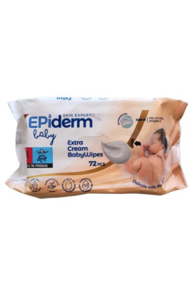 OEM Servetele Umede Epiderm Baby Extra Cream, 72 bucati