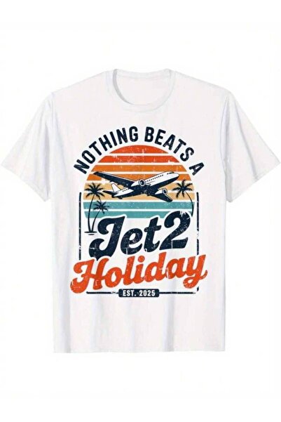 21JNRY Men's Women's Brand Logo Retro T-Shirt - Vintage Airplane & Palm Tree ...