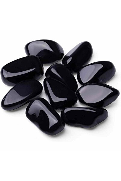 craftmystic Piatra din Obsidian Negru Polisat (Rulat) 3-4 cm Ideale pentru Re...