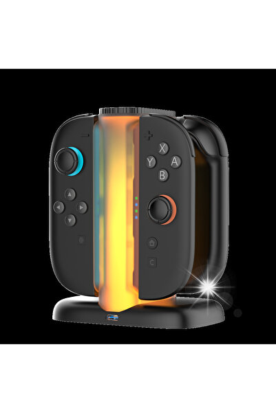 YAXO Încărcător pentru Joy-Con DOCK DE ÎNCĂRCARE CUADRUPULĂ pentru NS2 Negru ...