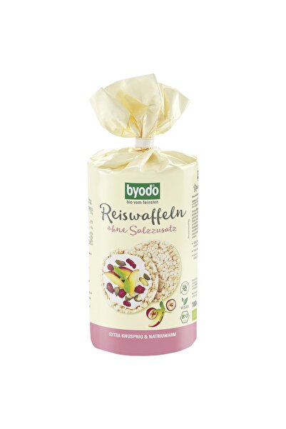 Byodo Prăjituri de orez fără sare, fără gluten, bio, 100g
