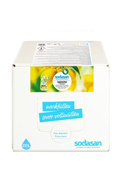 Sodasan Detergent lichid de vase cu lamaie si lime bag-in-box