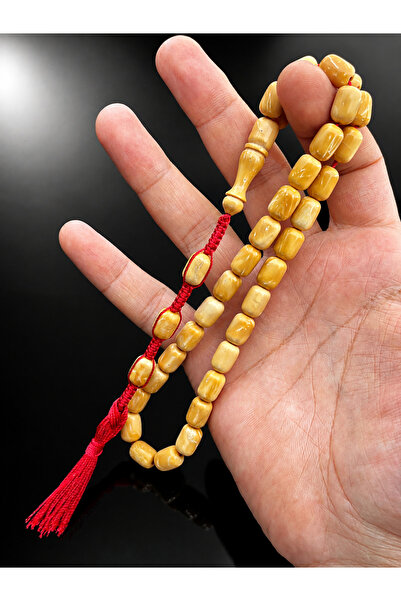 Cemhan Göksal Saray Kukası Prayer Beads 8X12 mm Capsule Cut Ottoman Fringe Kn...