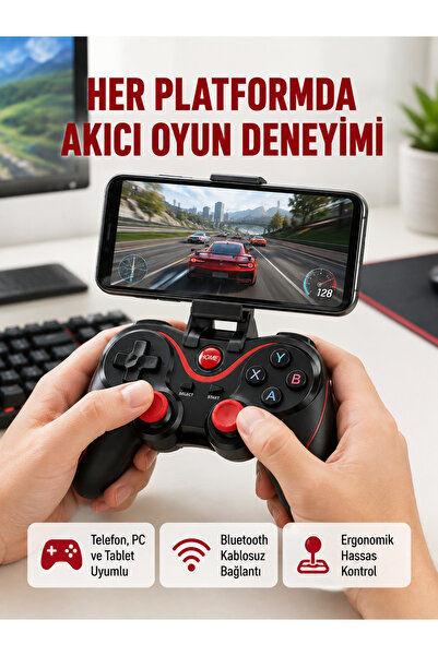 Lisinya Hafif ve Taşınabilir Kablosuz Bluetooth Oyun Konsolu -