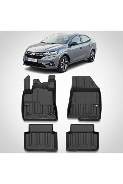FroGum Car Floor Mats Tray Type Dacia Logan 3 (2020-) - ProLine 3D, 4 Pieces |