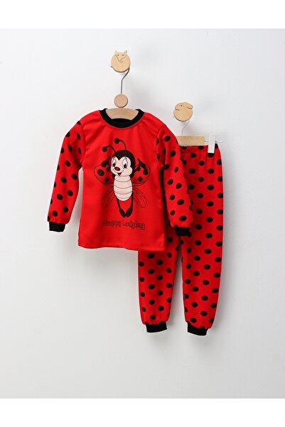 MiniKids Pijama Happy Cool LadyBug, rosu