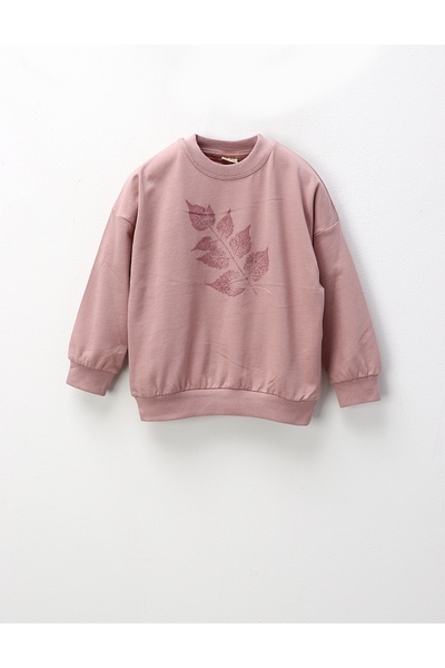 MiniKids Bluza Sweet Leaf, roz prafuit