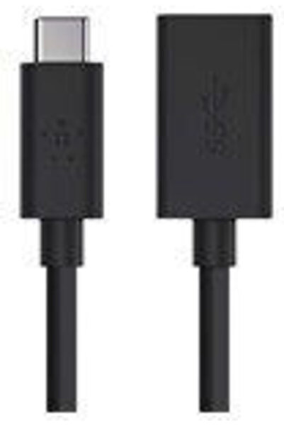 Belkin Καλώδιο USB 3.2 USB-C αρσενικό - USB-A θηλυκό Μαύρο 1μ