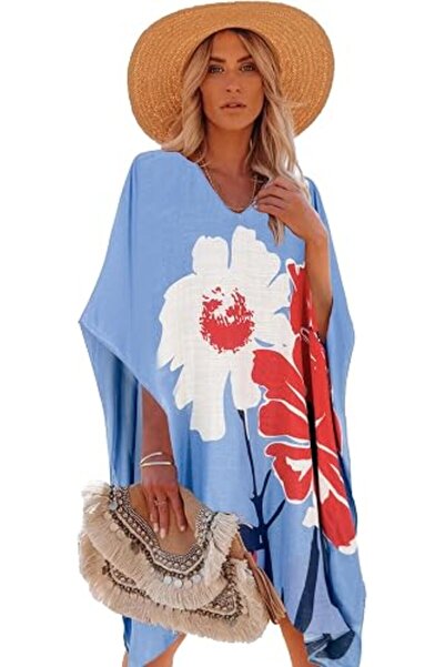 Moss Rose Women's Beach Cover up Swimsuit Kimono Cardigan with Bohemian Flora...