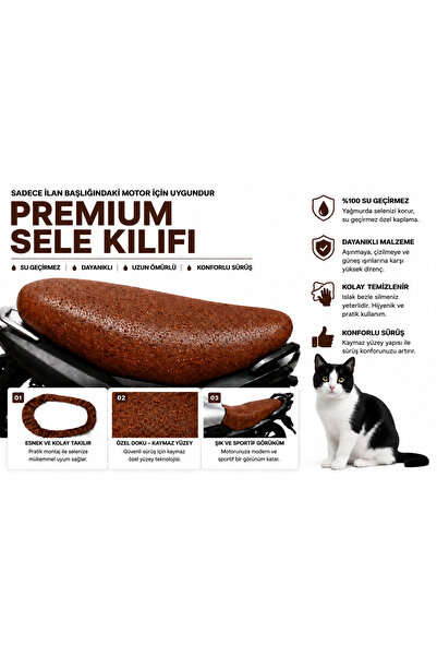 beneficio RKS LT50 Pro Plus Premium Kahverengi Suni Deri Sele Kılıfı Su Geçir...