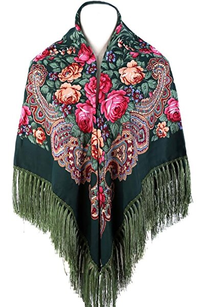 GENERAL Gudessly Women's Traditional Scarf Wrap Tassel Shawl With Fringes - R...