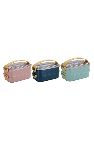 Vagon Vagonlife 2-Tier Bento Lunch Box – Stainless Steel Lunch Box 1400 ml (M...