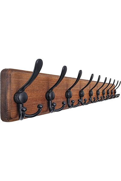 GENERAL Dseap Coat Rack Wall Mounted - 10 Tri Hooks, 38-1/4" Long, Heavy Duty...