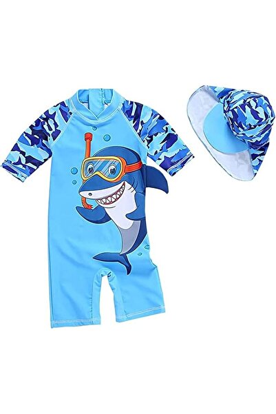 Best Baby Boys Kids Swimsuit Toddlers One Piece Zipper Swimwear with Hat Rash...