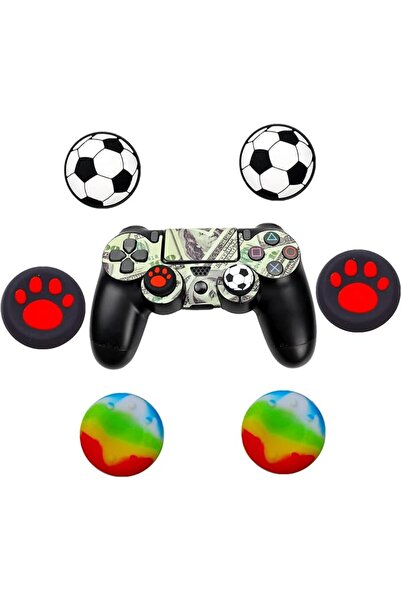 GENERAL 8pcs Joystick Grip for Ps5 Ps4 Controller, Silicone Thumb Grips Caps ...