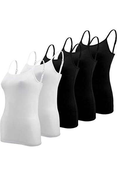 BQTQ 5 Pcs Women's Camisole Vest Tops Spaghetti Strap Undershirts Camisoles |...