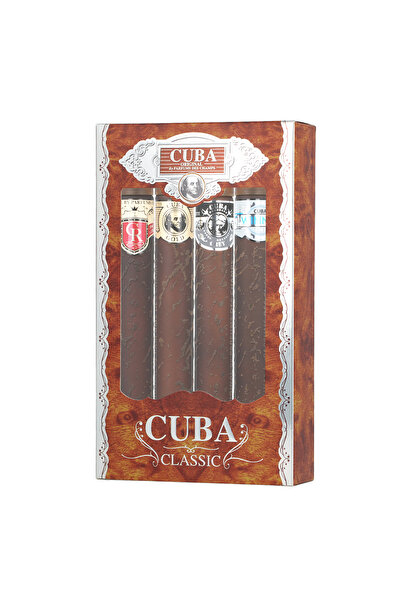 Cuba Set: EDT Gold 35 ml + EDT Blue 35 ml + EDT Red 35 ml + EDT Orange 35 ml M