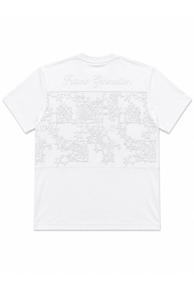 Blow Up Future Generation Şal Nakış Detaylı Oversize Unisex Tshirt