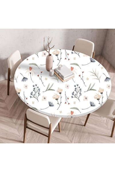 Generic Brand 3D round stretch tablecloth, round tablecloth, stretch tableclo...