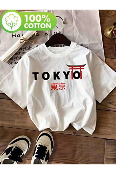 23ERVA Tokyo, Women's Tokyo Torii Gate Kanji Design, Pure Cotton T-Shirt, Sum...