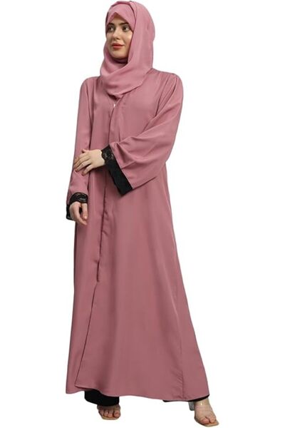 GENERAL عباءة نسائية سادة مع حجاب