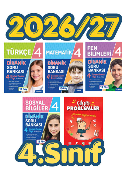 Tudem Tudem 4.Sınıf Dinamik Türkçe - Matematik - Fen Bilimleri - Sosyal Bilgi...