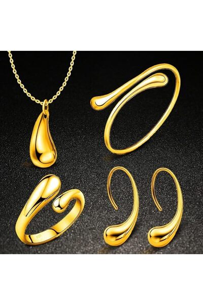 Generic 5 Piece/Set Jewelry Sets For Women Fashion Simplicitys Alloy Water Dr...