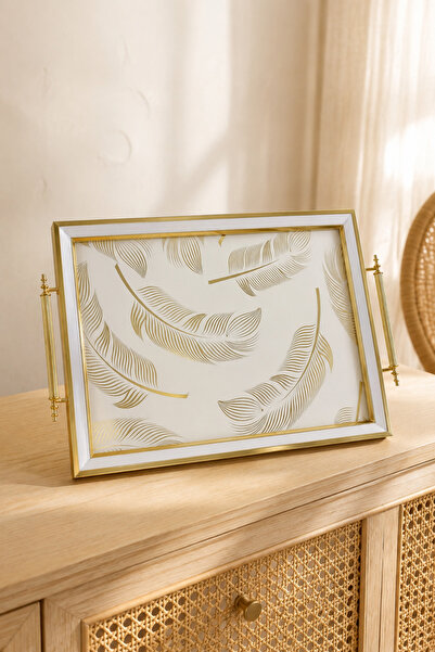 Enza Ilgaz Tea Coffee Breakfast and Presentation Tray 48 X 29 cm