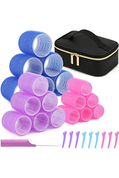 GENERAL Hair Rollers for Blowout Look Long Hair, 21 PCS Self Grip Hair Roller...