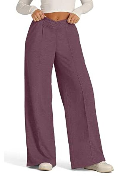 GENERAL onlypuff Women's High Waisted Wide Leg Sweatpants Casual Yoga Jogger ...