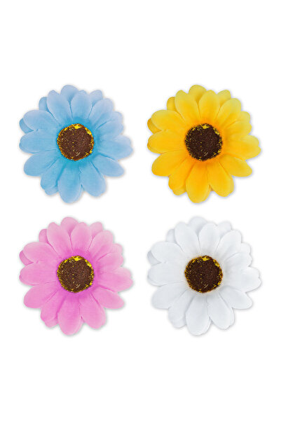 Alista Home Decorațiuni florale colorate pentru grădină, 7,5 cm, set de 4 buc...
