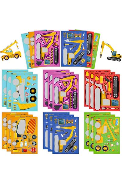 Generic 24 Sheets Car Stickers for Your Kids Make Your Own Stickers Car Theme...