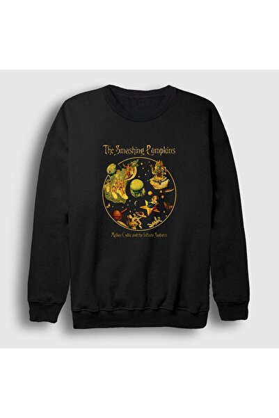 Presmono سويت شيرت أسود للجنسين من Mellon Collie Infinite Sadness The Smashin...